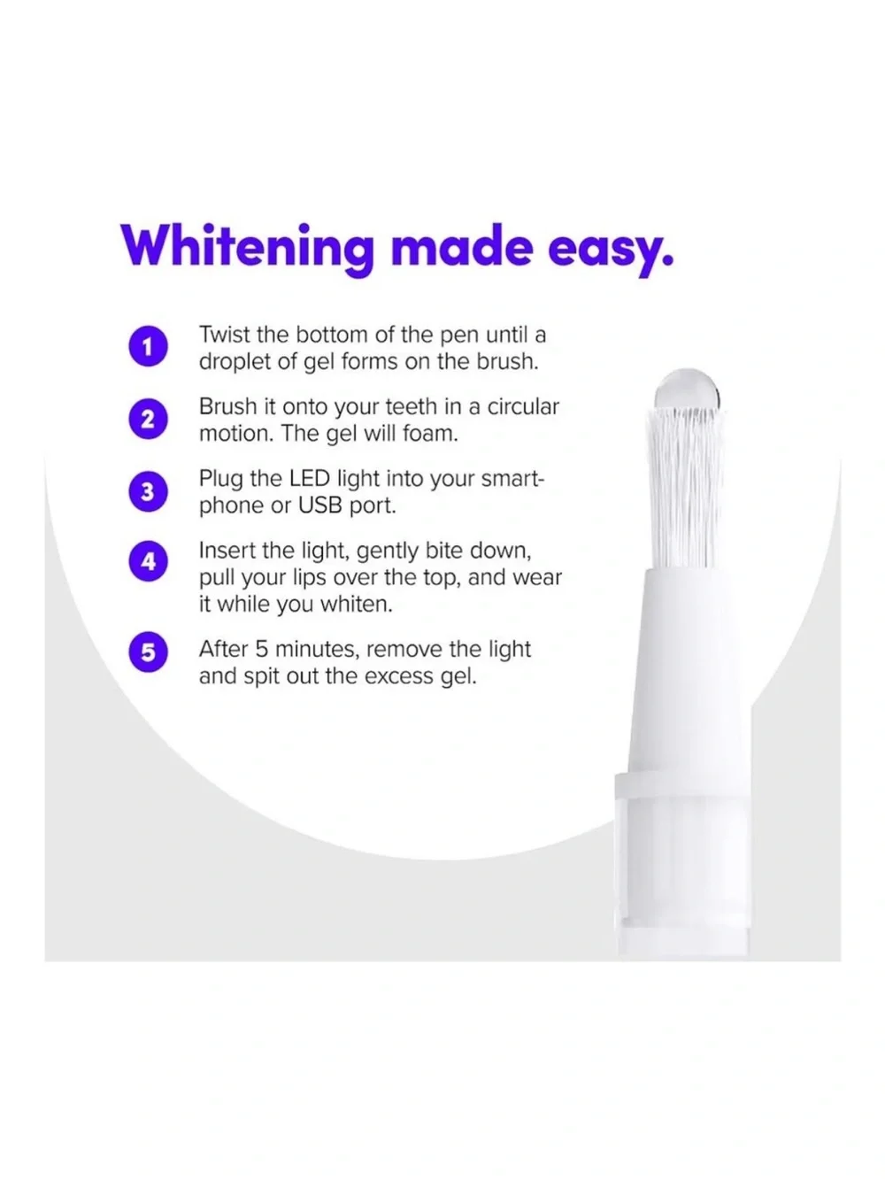 ⛱️SmileDirectClub - White Bright On Teeth Whitening LED Accelerator Light - OS